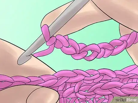 Image titled Crochet a Pink Ribbon Scarf Step 9