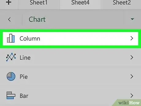 Image titled Create a Stacked Bar Chart in Excel on Android Step 8