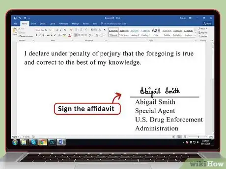 Image titled Write a Drug Offense Affidavit Step 10