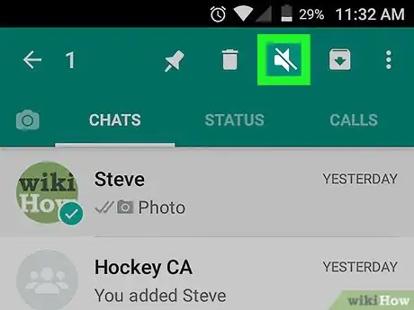 Image titled Mute a Group Chat on WhatsApp on Android Step 3