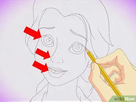 Image titled Draw a Realistic Portrait of Belle Step 2