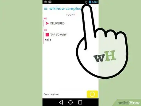 Image titled Screenshot a Snapchat Step 3