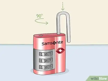 Image titled Set a Samsonite Lock Step 2