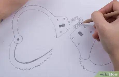 Image titled Draw Empty Handcuffs Step 25