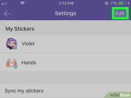 Image titled Delete Stickers on Viber on iPhone or iPad Step 5