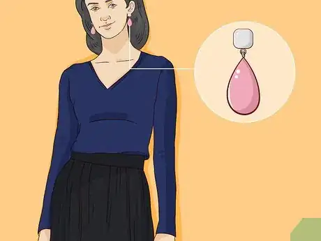 Image titled Wear Drop Earrings Step 2