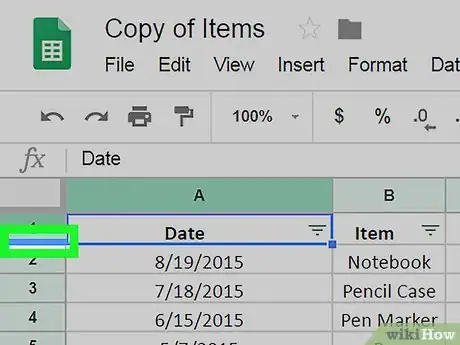 Image titled Make Cells Bigger on Google Sheets on PC or Mac Step 7