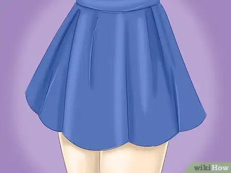 Image titled Wear a Short Skirt Without Looking Overexposed Step 1
