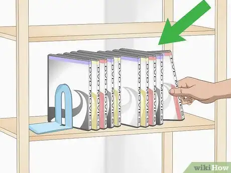 Image titled Decorate Open Shelves Step 3