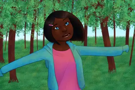 Image titled Girl with Down Syndrome Enjoys Nature.png