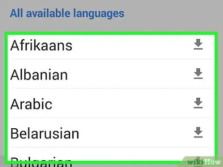 Image titled Download a Language for Offline Use in Google Translate for Android Step 4