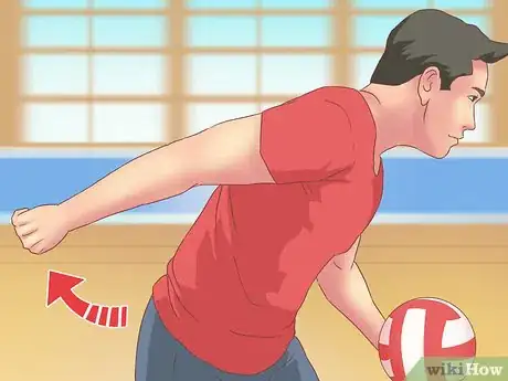 Image titled Do an Underhand Serve Step 9