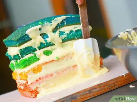 Image titled Make a Rainbow Cake Step 11