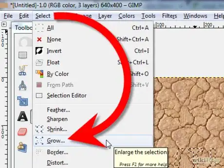 Image titled Make Pop Out Text Using GIMP Step 10.png