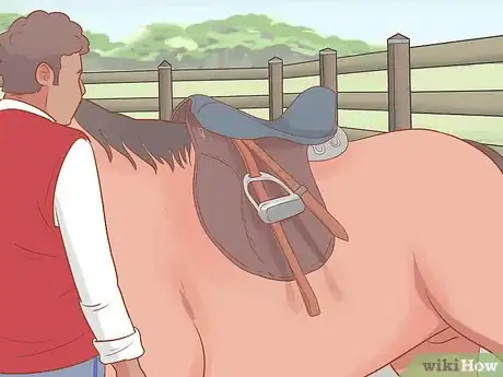 Image titled Put on an English Saddle Properly Step 15