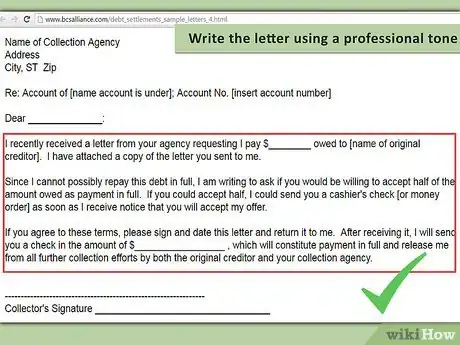 Image titled Write a Debt Negotiation Letter Step 13