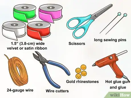 Image titled Make a Flower Garland Out of Ribbon Step 1