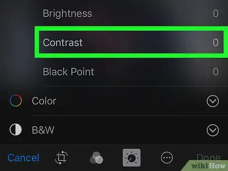 Image titled Adjust the Contrast of a Photo Using the iPhone Photos App Step 6