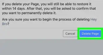 Delete a Facebook Page