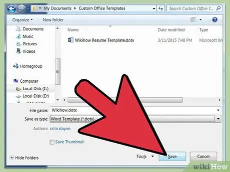 Image titled Make a Word Template Step 6
