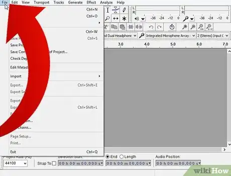 Image titled Import Audio in Audacity Step 2