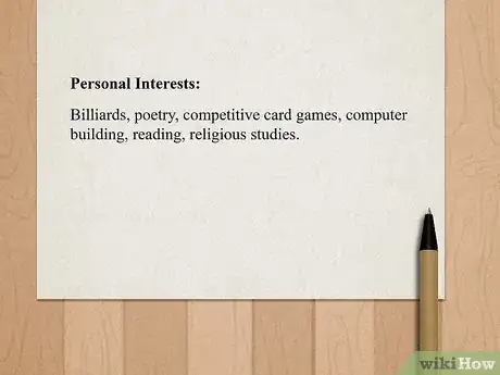 Image titled Write a CV for Medical School Step 13