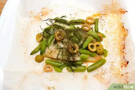Image titled Fold and Bake Fish in Parchment Paper Step 16