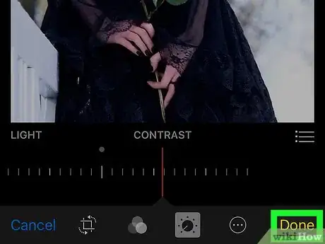 Image titled Adjust the Contrast of a Photo Using the iPhone Photos App Step 8