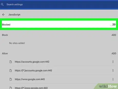 Image titled Turn Off Javascript on Chrome on PC or Mac Step 7