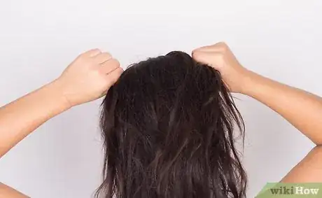 Image titled Scrunch Hair Without Gel & Mousse Step 5
