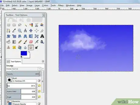 Image titled Create Clouds Using Gimp Step 8