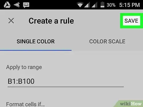 Image titled Highlight Duplicates on Google Sheets on Android Step 8