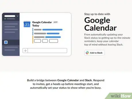 Image titled Connect Slack to Google Calendar Step 1