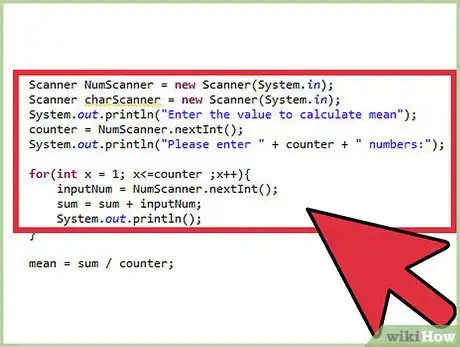 Image titled Write a Program in Java to Calculate the Mean Step 2