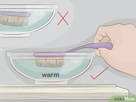 Image titled Clean Oval Makeup Brushes Step 1