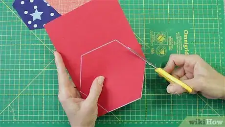 Image titled Cut Hexagon Quilt Pieces Step 1