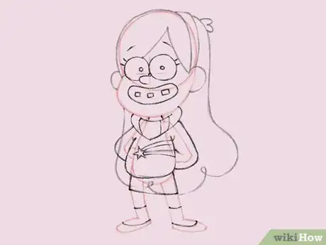 Image titled Draw Mabel Pines from Gravity Falls Step 5