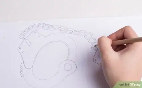 Image titled Draw Empty Handcuffs Step 10