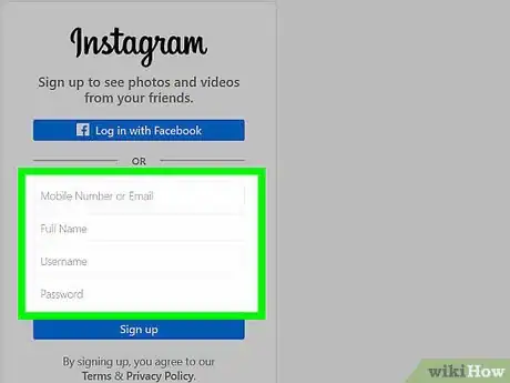 Image titled Open an Instagram Account Through PC Step 3