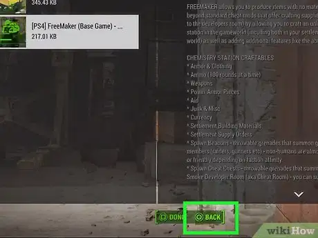 Image titled Download Mods on Fallout 4 for PlayStation 4 Step 7