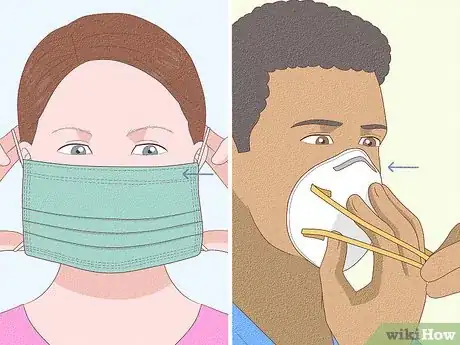 Image titled Use and Dispose of a Throwaway Mask Step 2