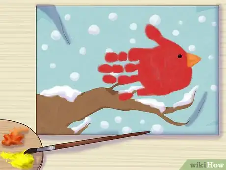 Image titled Make Handprint Cardinals Step 6