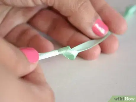 Image titled Make a Knotted Ribbon Necklace Step 7