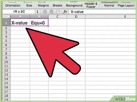 Image titled Solve a Quadratic Equation Using the Goal Seek Feature on Microsoft Excel Step 5
