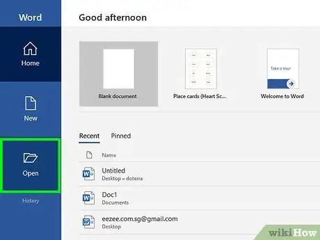 Image titled Save Word As a PDF Step 1