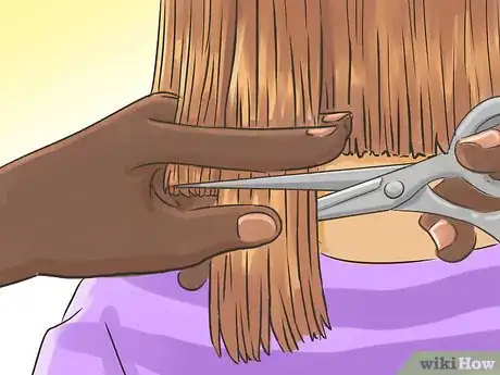 Image titled Cut Hair Straight Step 20