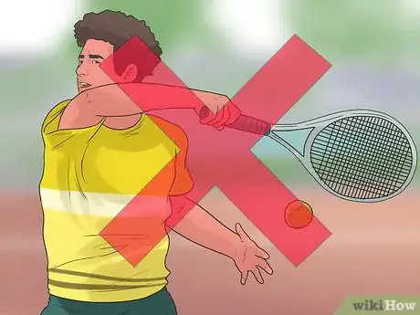 Image titled Hit a Tweener in Tennis Step 10