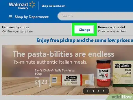 Image titled Order Groceries Online from Walmart on PC or Mac Step 2