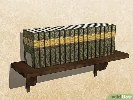Image titled Decorate a Shelf in the Living Room Step 1