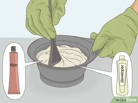 Image titled Dye a Human Hair Wig Step 4